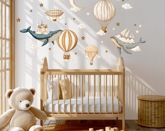 Sushruta Adesivi Murali Elicottero Per Cameretta – Rimovibili, In Vinile, Decorazione Parete Bambini - 3