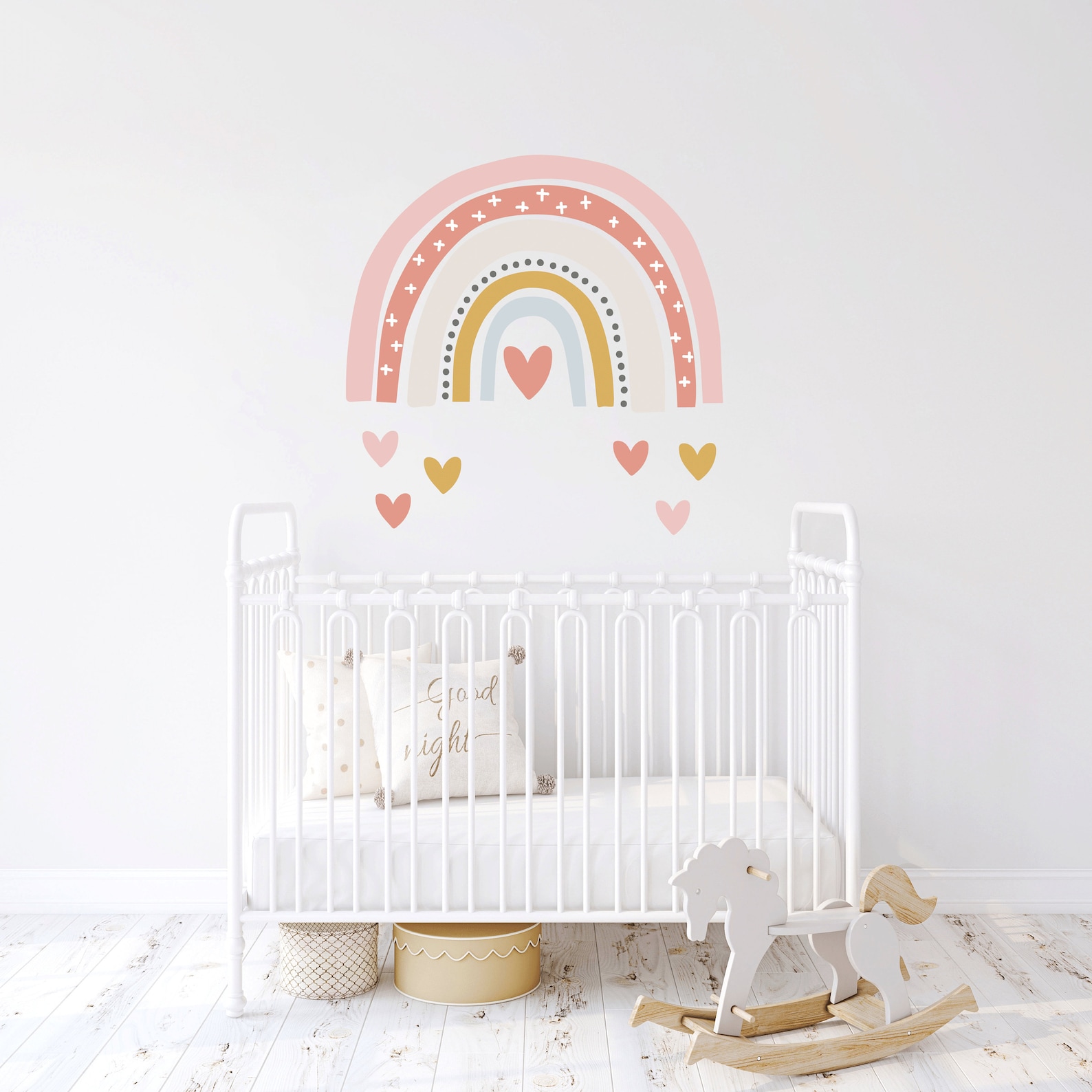 Rainbow Wall Decal Rainbow Wall Sticker Large Rainbow Wall Etsy