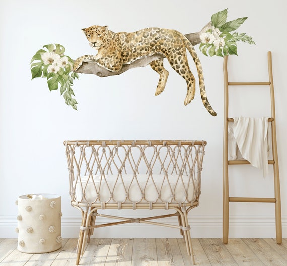 Wandtattoo Gepard – Safari-Deko, Selbstklebend, 50x70 Cm, Wasserfest & Einfach Anzubringen