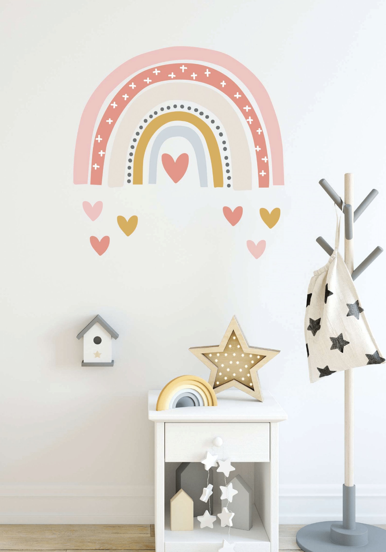 Rainbow Wall Decal Rainbow Wall Sticker Large Rainbow Wall Etsy