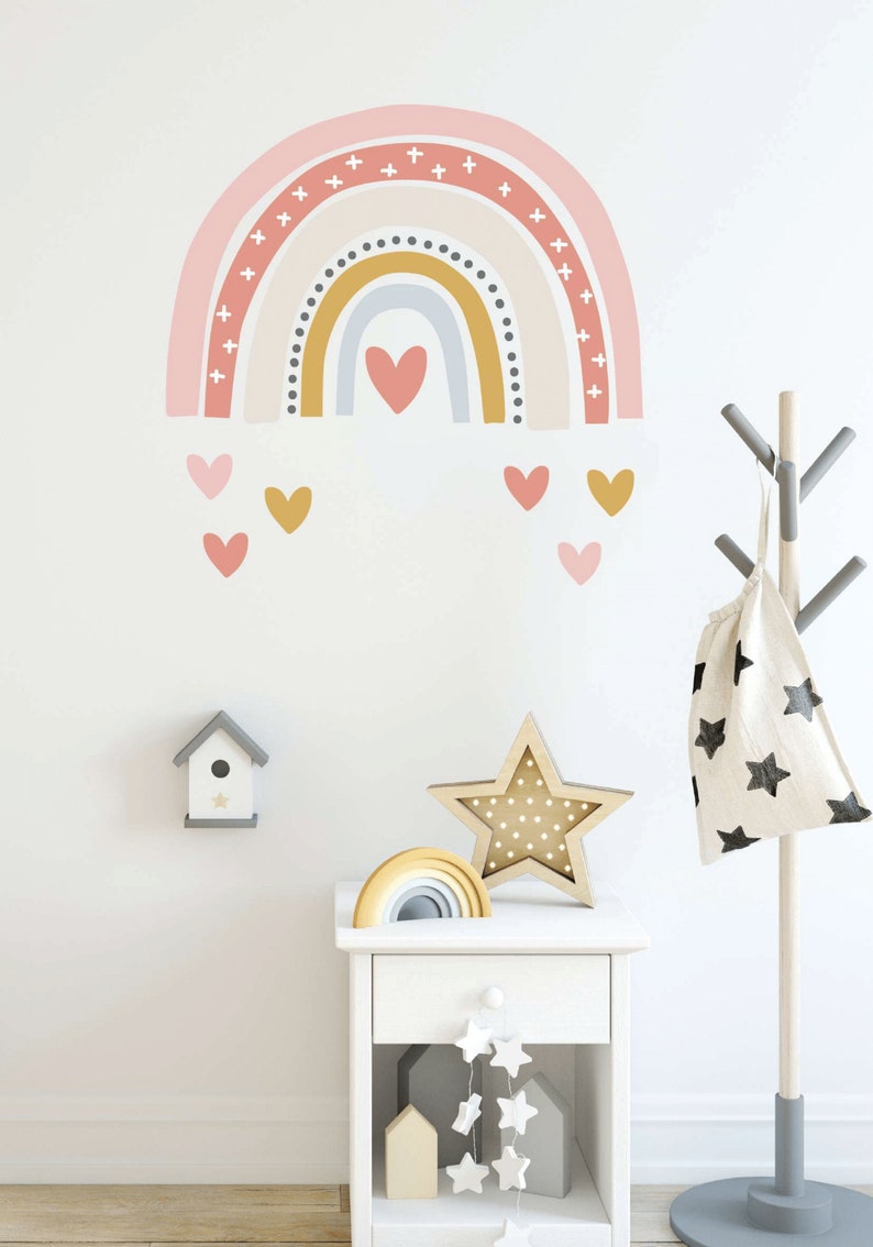 Rainbow Wall Decal Rainbow Wall Sticker Large Rainbow Wall Etsy Ireland