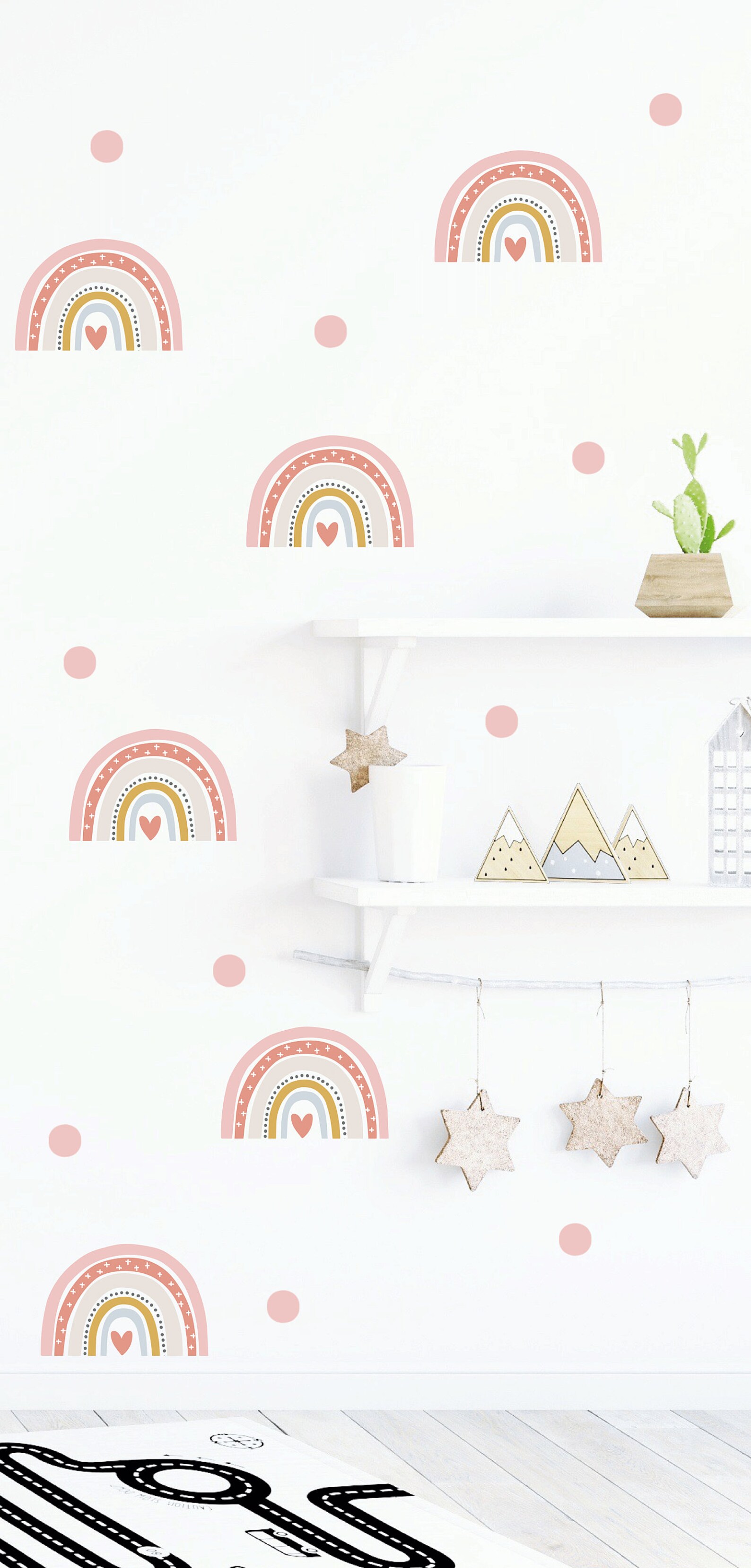 Rainbow Wall Decal Rainbow Wall Sticker Large Rainbow Wall Etsy UK