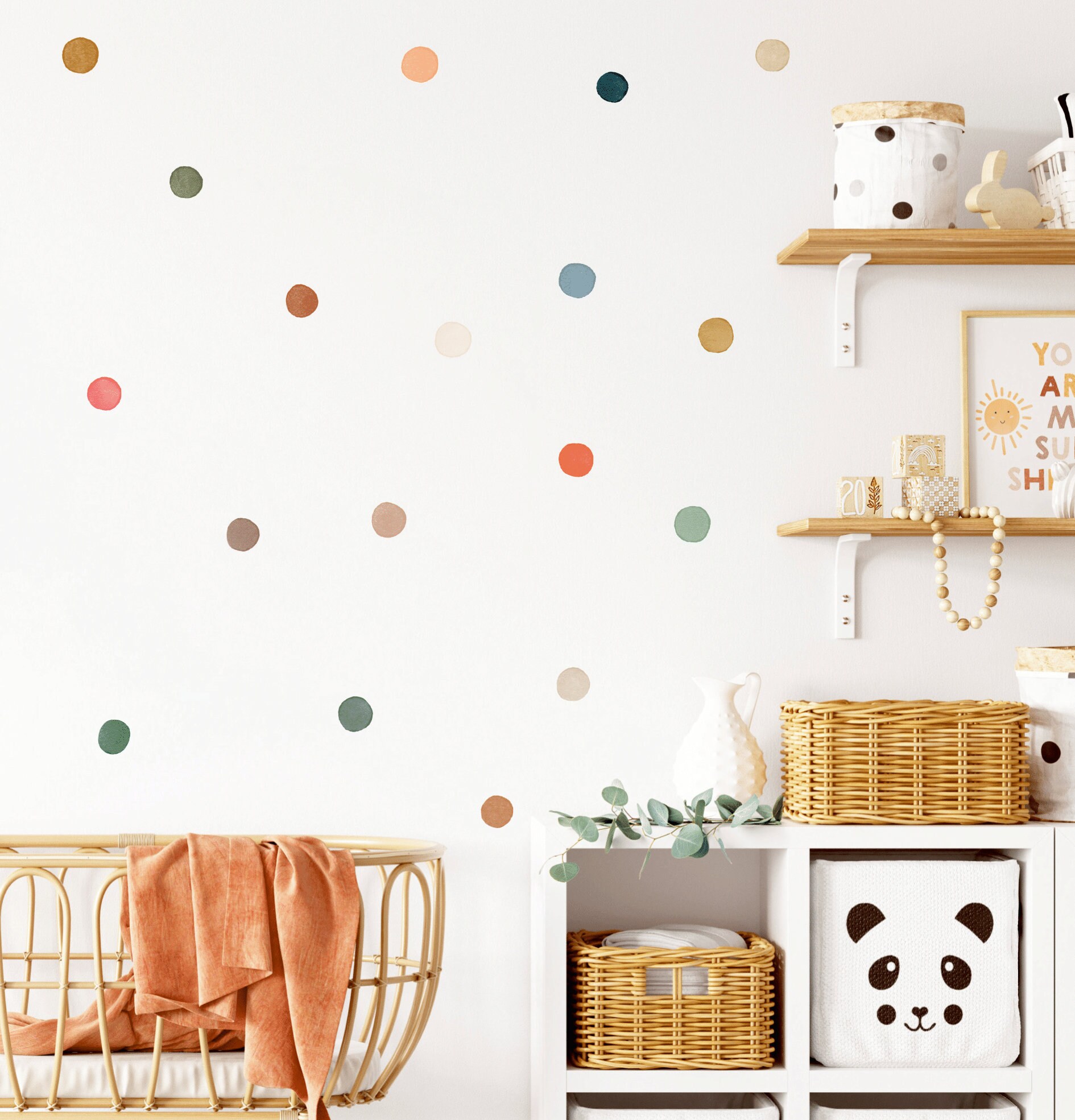 Polka Dot Wall Decals Nursery Wall Decal Kids Room Wall Art - Etsy