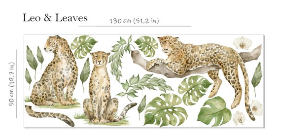 Leopardenmuster • wandsticker Leopard, Geparden, Leder