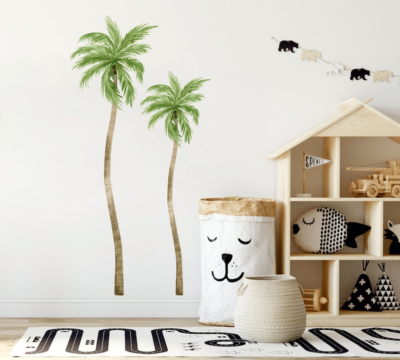 Safari Animals Wall Decal Nursery Wall Decal Jungle Animals Etsy