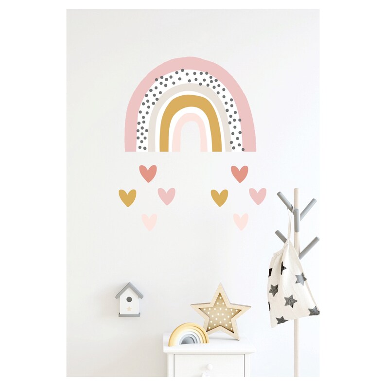 Rainbow Wall Decal Rainbow Wall Stickers Large Rainbow Wall Etsy UK