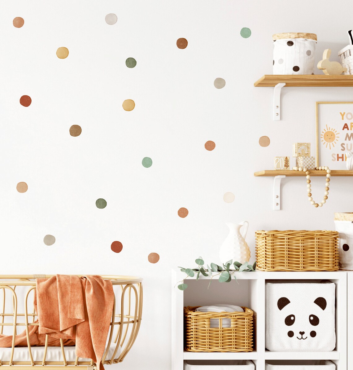 Polka Dot Wall Decals Nursery Wall Decal Kids Room Wall Art Etsy