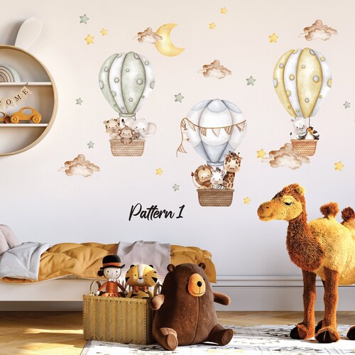 Hot Air Balloon Wall Decal Personalised Wall Sticker Etsy