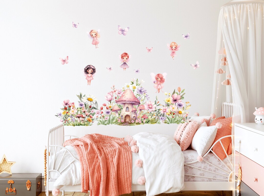 Fairy Nursery Wall Decal, Princess Wall Decor, Baby Girl Room Decor ...