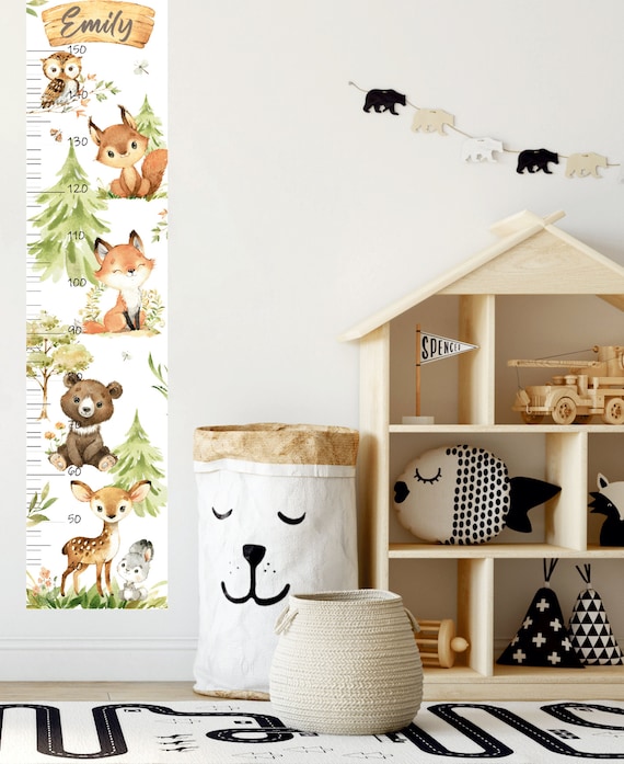 Woodland Décor 4 Birch Trees Nursery Baby Room Wall Decals Swing Forest Fox  Bear Deer Moose Raccoon Hedgehog CUTE Baby FABRIC Animals - Etsy