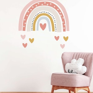 Rainbow wall decal, rainbow wall sticker, large rainbow wall decal, watercolor rainbow decal, nursery wall decal, wall decal for kids image 4