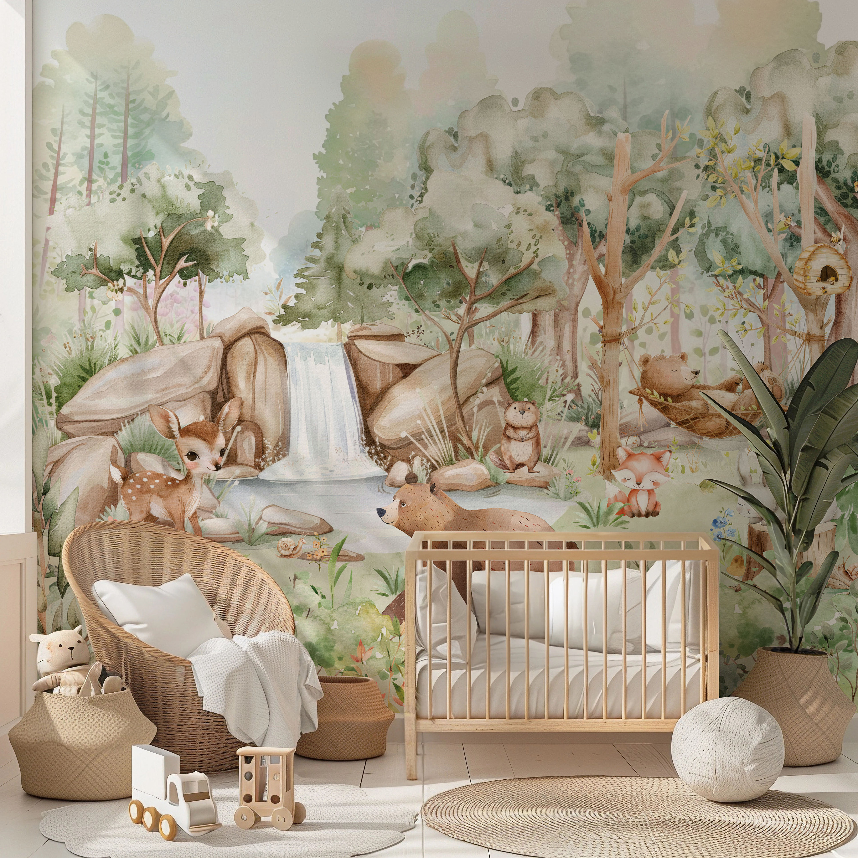Baby Nursery Wallpaper Animals