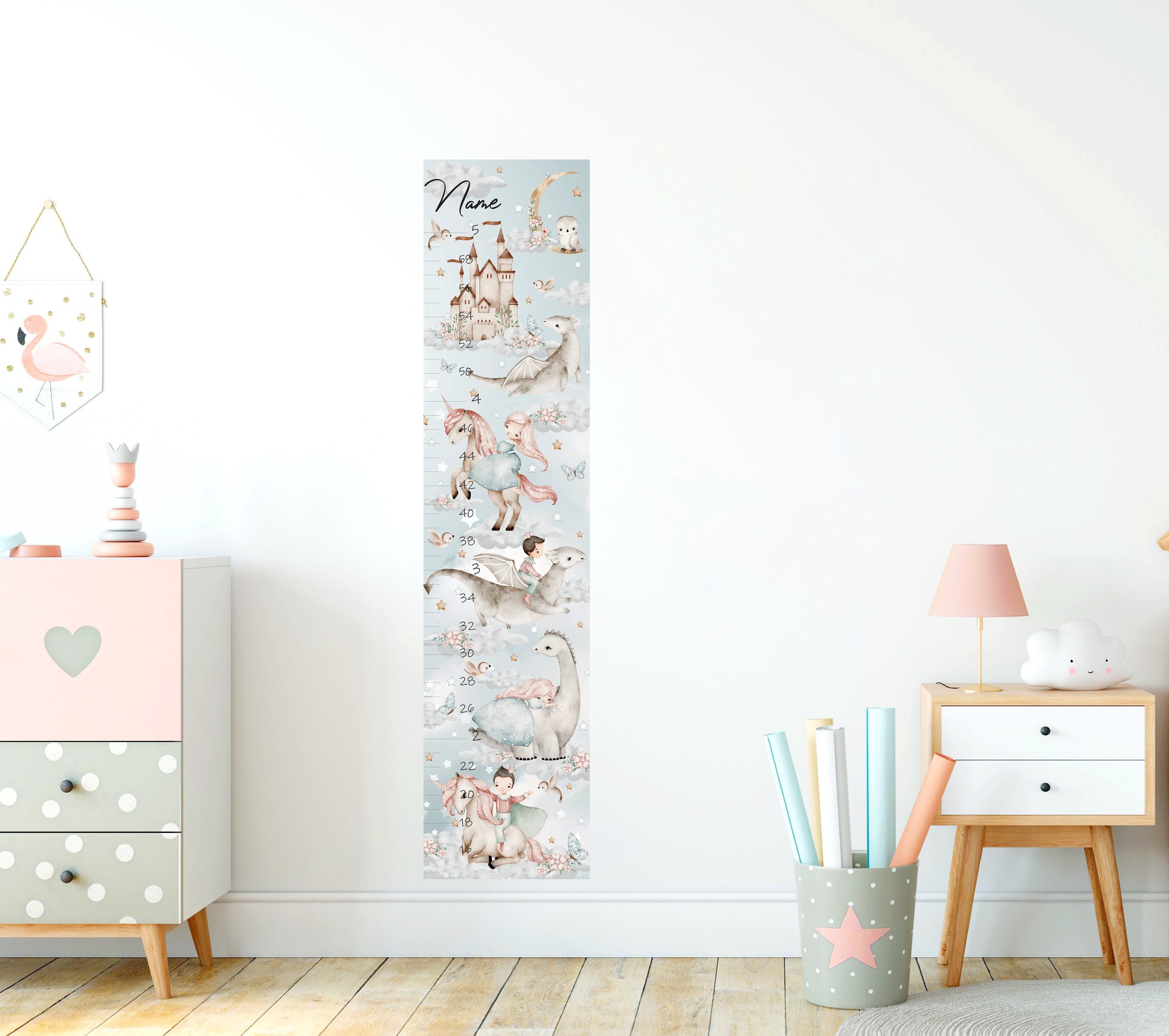 Fairy Nursery Wall Decal, Unicorn Wall Sticker, Princess Wall Decor ...