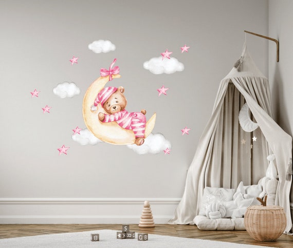 Teddy bear wall sales decals for nursery