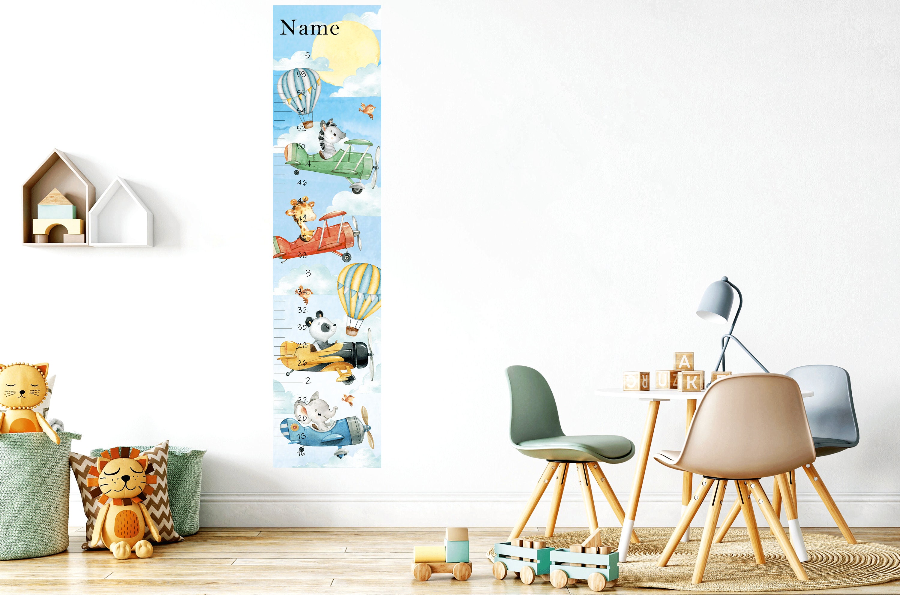 Safari Animals in the Airplanes, Nursery Wall Decal, Transport Wall  Sticker, Vehicles Wall Decal, Watercolor Animals, Boys Cars Wall Decal -  Etsy Israel, image size:3000x1983