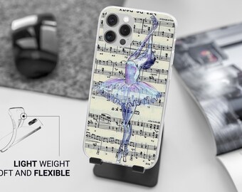 Ballet Phone Case Ballerina Cover Fit for iPhone 16 15 14 13