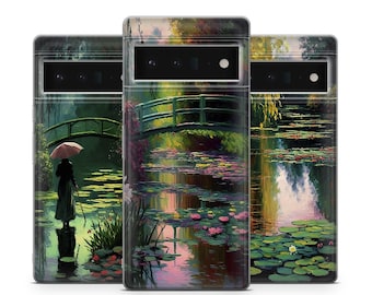 Custodia per telefono Monet, custodia artistica iconica adatta per Google Pixel 10 Pro XL 9 8 7 6 Pro 6A 3XL 5 4, iPhone 17 16, Samsung A15 S24 Ultra, S23 FE