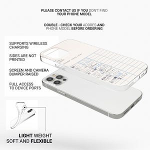 May include: A clear phone case with a white background and a handwritten grid pattern. The case is designed for a phone with a triple camera lens. The text "October Valley Sales" is visible on the case.