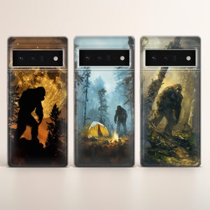 Scary Bigfoot Phone case Horror cover fit for Google Pixel 10 Pro XL 9 8 7 6 Pro 6A 3XL 5 4, iPhone 17 16, Samsung A15 S24 Ultra, S23 FE