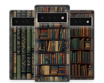 Bookish Phone Case, Retro Book cover fit for Google Pixel 10 Pro XL 9 8 7 6 Pro 6A 3XL 5 4, iPhone 17 16, Samsung A15 S24 Ultra, S23 FE