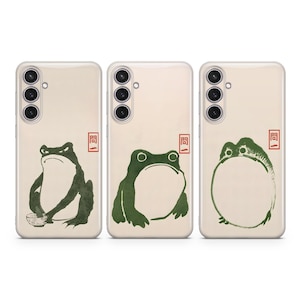 Grumpy Frog Handyhülle, personalisierbar, passend für Samsung S25 S24 S23 S22 S21 Plus Ultra FE S10 Galaxy Note 20 A15 A16 A55 A56 A14 A25