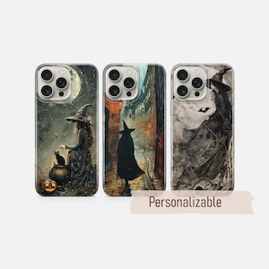 Witch phone case Gothic Celestial cover fit for iPhone 18 17 16 15 14 13 Pro Max Xr Xs, Google Pixel 10 Pro XL 9 8 7 6, Samsung S26 S25 FE