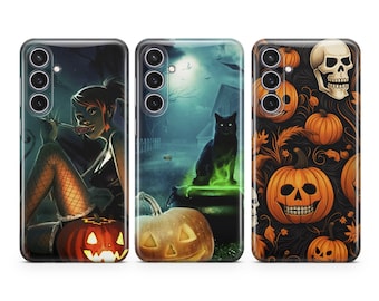 Halloween phone case Autumn cover fit for Samsung S26 S25 S24 S23 S22 Plus Ultra FE S10 Galaxy Note 20 A16 A17 A57 A56 A16 A25