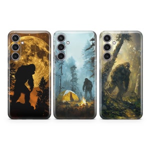 Custodia per telefono spaventosa Bigfoot, cover horror adatta per Samsung S25 S24 S23 S22 S21 Plus Ultra FE S10 Galaxy Note 20 A15 A16 A55 A56 A14 A25
