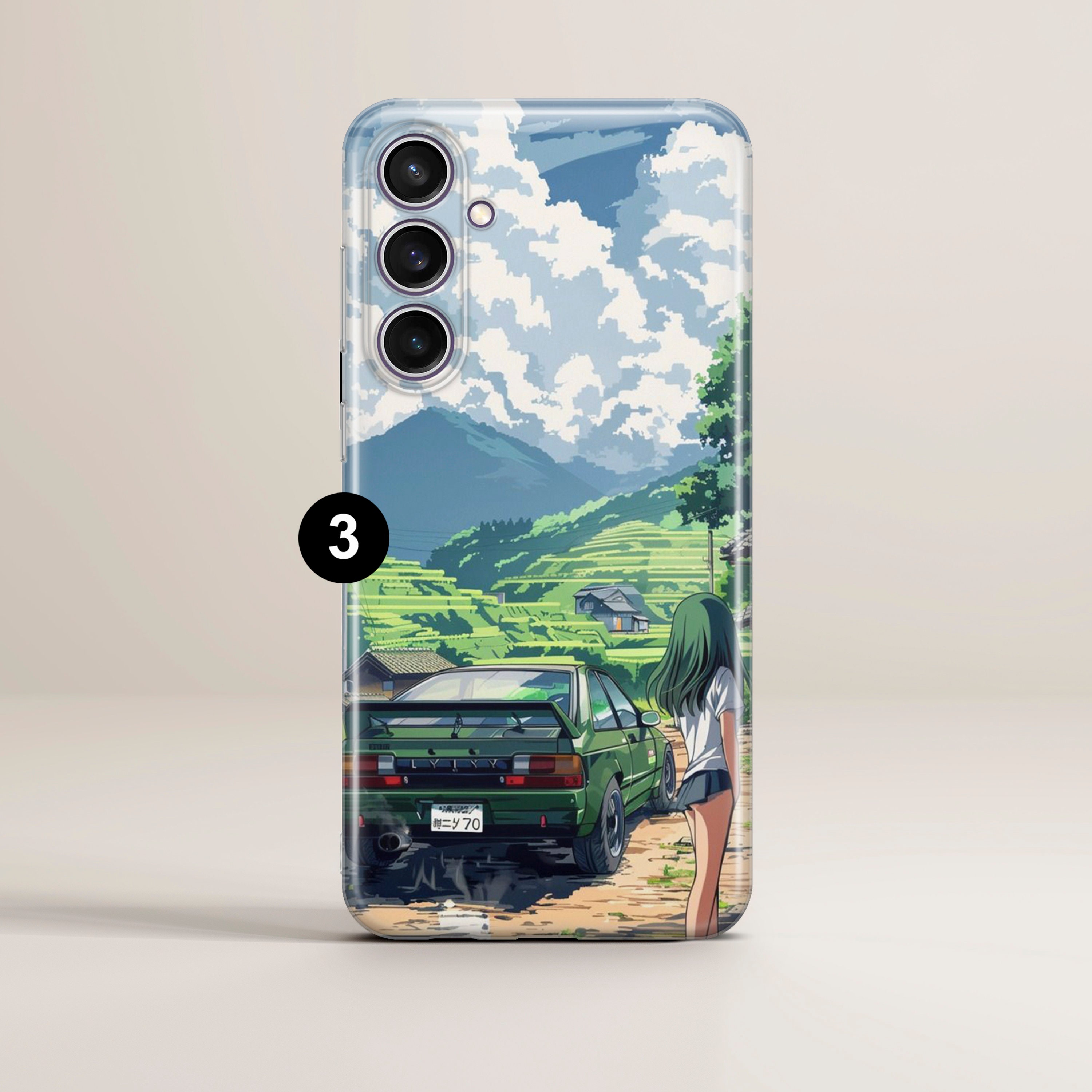 JDM Phone Case Cars Pixel Art Cover Fit for Samsung S25 S24