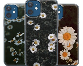 Daisy Phone case Daisies Flower Cover fit for iPhone 17 16 15 14 13 12 Pro Max Xr Xs, Google Pixel 10 Pro XL 9 8 7 6, Samsung S26 S25 FE