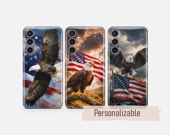 Coque de téléphone pygargue à tête blanche pour Samsung S26 S25 S24 S23 S22 Plus Ultra FE S10 Galaxy Note 20 A16 A17 A57 A56 A14 A25 A05s