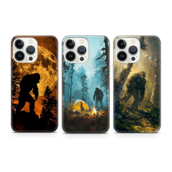 Scary Bigfoot Phone case Horror Cover fit for iPhone 15 Pro Max, 14, 13, 12, 11, XR, XS, 8+, 7 Samsung S24, S23, S22 Fe, A14, A15, A53, A32