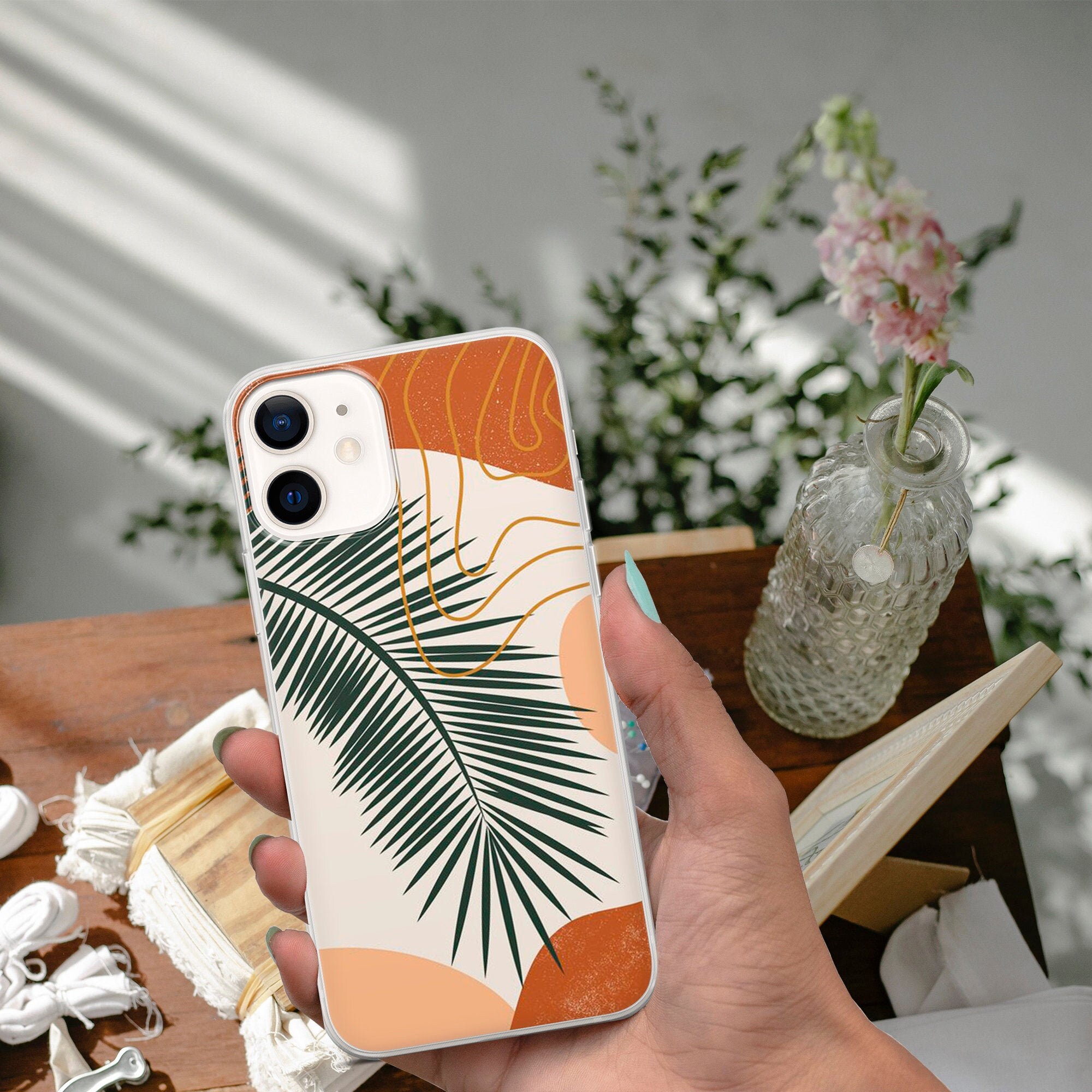 Boho phone case Floral cover for iPhone 12 Pro 11 XR XS Etsy