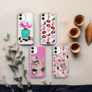 Makeup Phone case Girly cover fit for iPhone 17 16 15 14 13 12 Pro Max Xr Xs, Google Pixel 10 Pro XL 9 8 7 6, Samsung S25 S24 FE