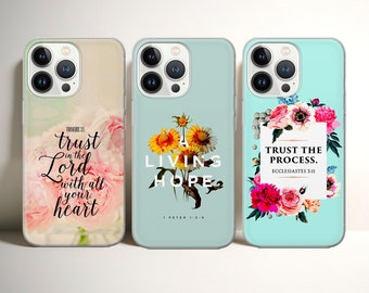 Bible Verse Phone case Jesus Cover fit for iPhone 17 16 15 14 13 12 Pro Max Xr Xs, Google Pixel 10 Pro XL 9 8 7 6, Samsung S26 S25 FE