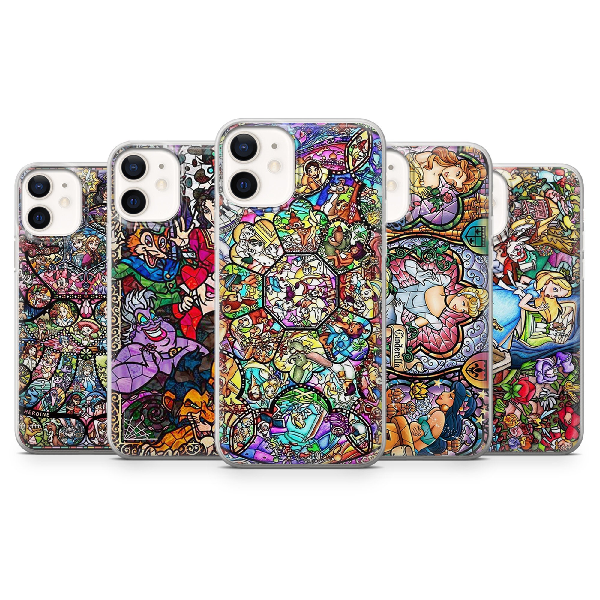 Inspired Disney Phone Case Stained Glass Iphone - Etsy
