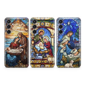 Jesus Christ Birth Phone Case Christmas cover fit for Samsung S25 S24 S23 S22 S21 Plus Ultra FE S10 Galaxy Note 20 A15 A16 A55 A56 A14 A25