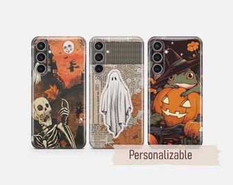 Halloween phone case Spooky Ghost cover fit for Samsung S26 S25 S24 S23 S22 Plus Ultra FE S10 Galaxy Note 20 A16 A17 A57 A56 A16 A25