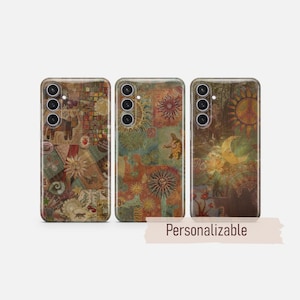 Boho Hippie Phone case Retro 80s Turtle cover fit for Samsung S26 S25 S24 S23 S22 Plus Ultra FE S10 Galaxy Note 20 A15 A16 A57 A56 A16 A25e