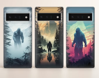 Bigfoot Phone case Sasquatch Cover fit for Google Pixel 8A 7 6 Pro 6A 3XL 5 4A 2, iPhone 15 14 Pro Max Samsung Galaxy S24 Ultra S23 FE A14