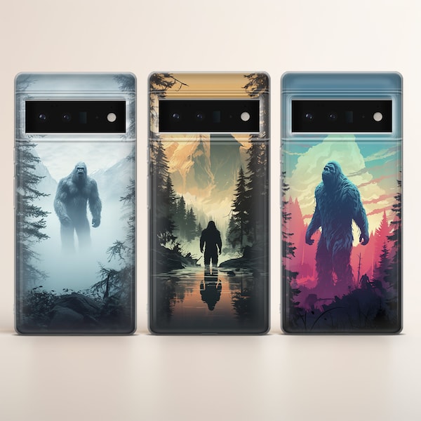 Bigfoot Phone case Sasquatch Cover fit for Google Pixel 8A 7 6 Pro 6A 3XL 5 4A 2, iPhone 15 14 Pro Max Samsung Galaxy S24 Ultra S23 FE A14