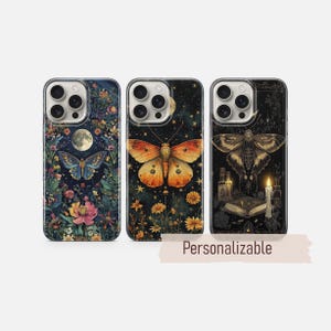 Motte Handytasche Celestial Witchy Gothic Abdeckung paßt für iPhone 17 16 15 14 13 12 Pro Max Xr Xs, Google Pixel 10 Pro XL 9 8 7 6, Samsung S25