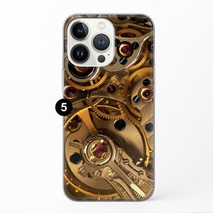 Steampunk Phone case Gothic cover fit for iPhone 15 Pro Max, 14, 13, 12, 11, XR, XS, 8, Samsung S24, S23, S22 Fe, A14, A15, A53, A32 5
