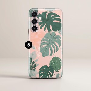 Plant Phone case Monstera Tropical Cover fit for Samsung S26 S25 S24 S23 S22 Plus Ultra FE S10 Galaxy Note 20 A16 A17 A57 A56 A16 A25 A24 5