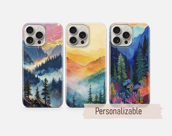 Mountains Phone Case Fine Art Abstract cover fit for iPhone 18 17 16 15 14 13 Pro Max Xr Xs, Google Pixel 10 Pro XL 9 8 7 6, Samsung S26 S25