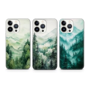 Funda para teléfono con diseño de montañas y paisajes, compatible con iPhone 17, 16, 15, 14, 13, 12 Pro Max, Xr, Xs, Google Pixel 10 Pro XL, 9, 8, 7, 6 y Samsung S25, S24 FE.
