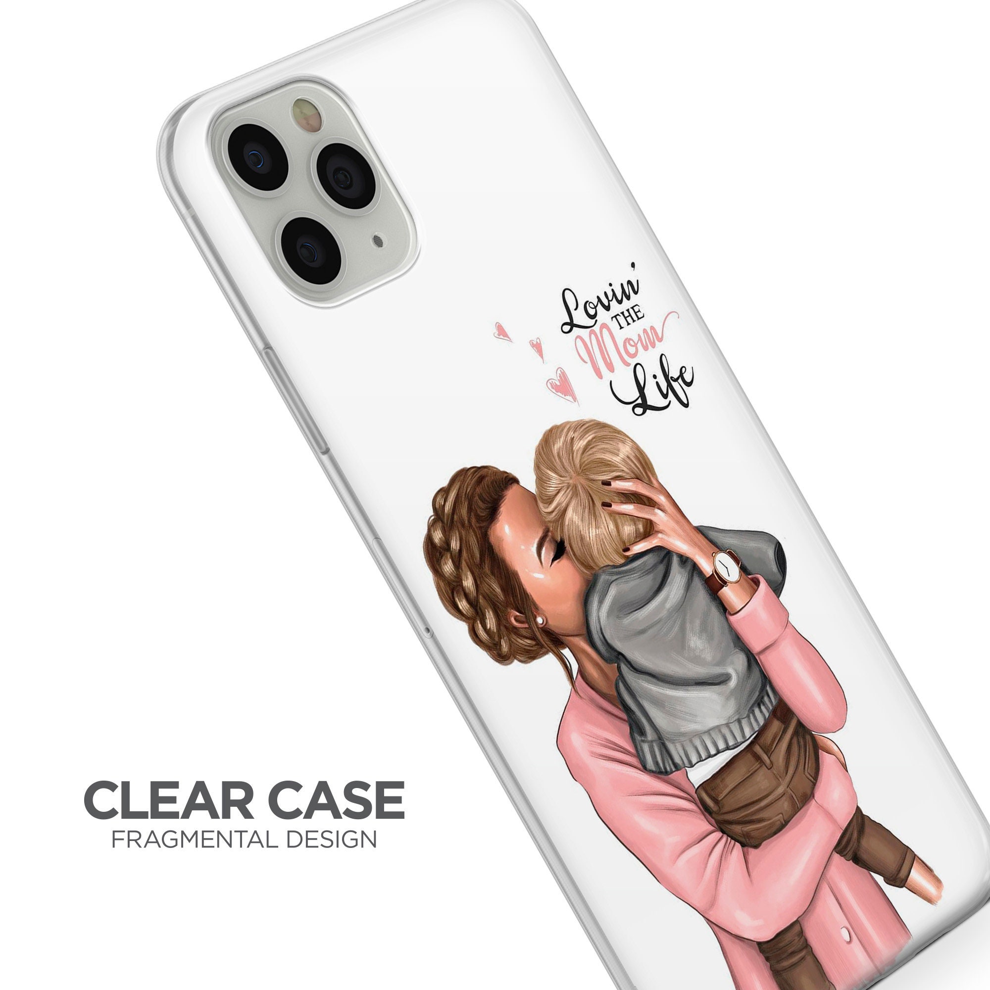 Mom Phone Case Baby Cover Fit for iPhone 17 16 15 14 13 12 Pro Max