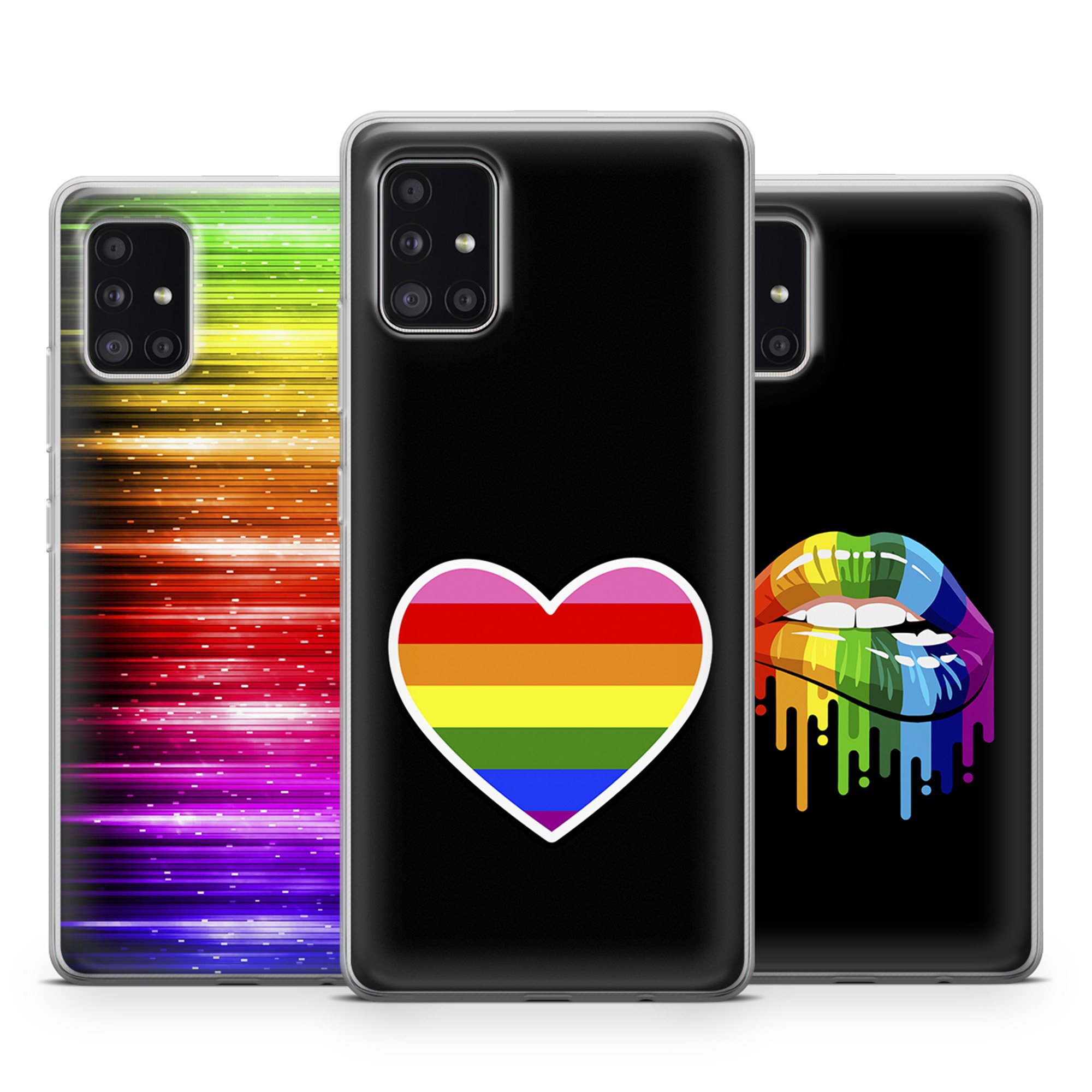 Dessana LGBTQ+ Rainbow Schutz Hülle Case Handy Tasche Passend Für LG