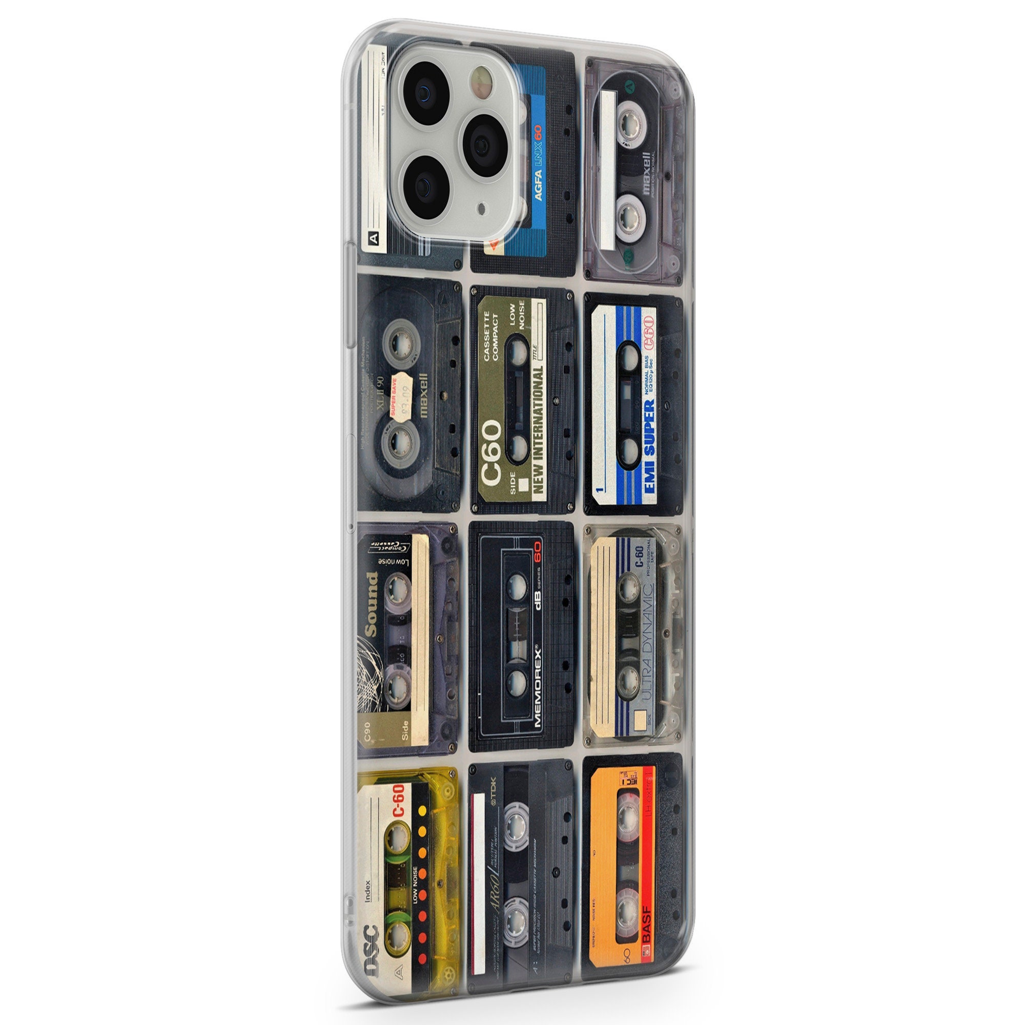 Cassette Phone Case Tape cover for iPhone 12 7 8 XS XR Etsy