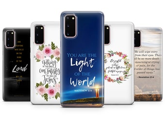 Bible Verse phone case, Christianity cover fit for Samsung S26 S25 S24 S23 S22 Plus Ultra FE S10 Galaxy Note 20 A16 A17 A57 A56 A16 A25 A24